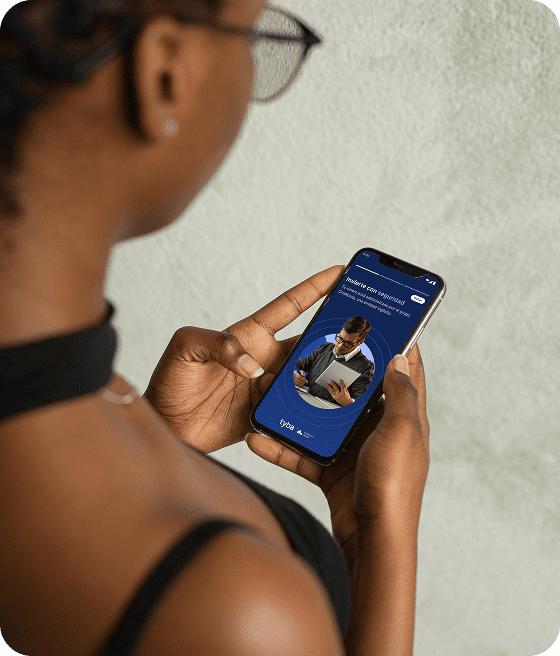 woman with phone